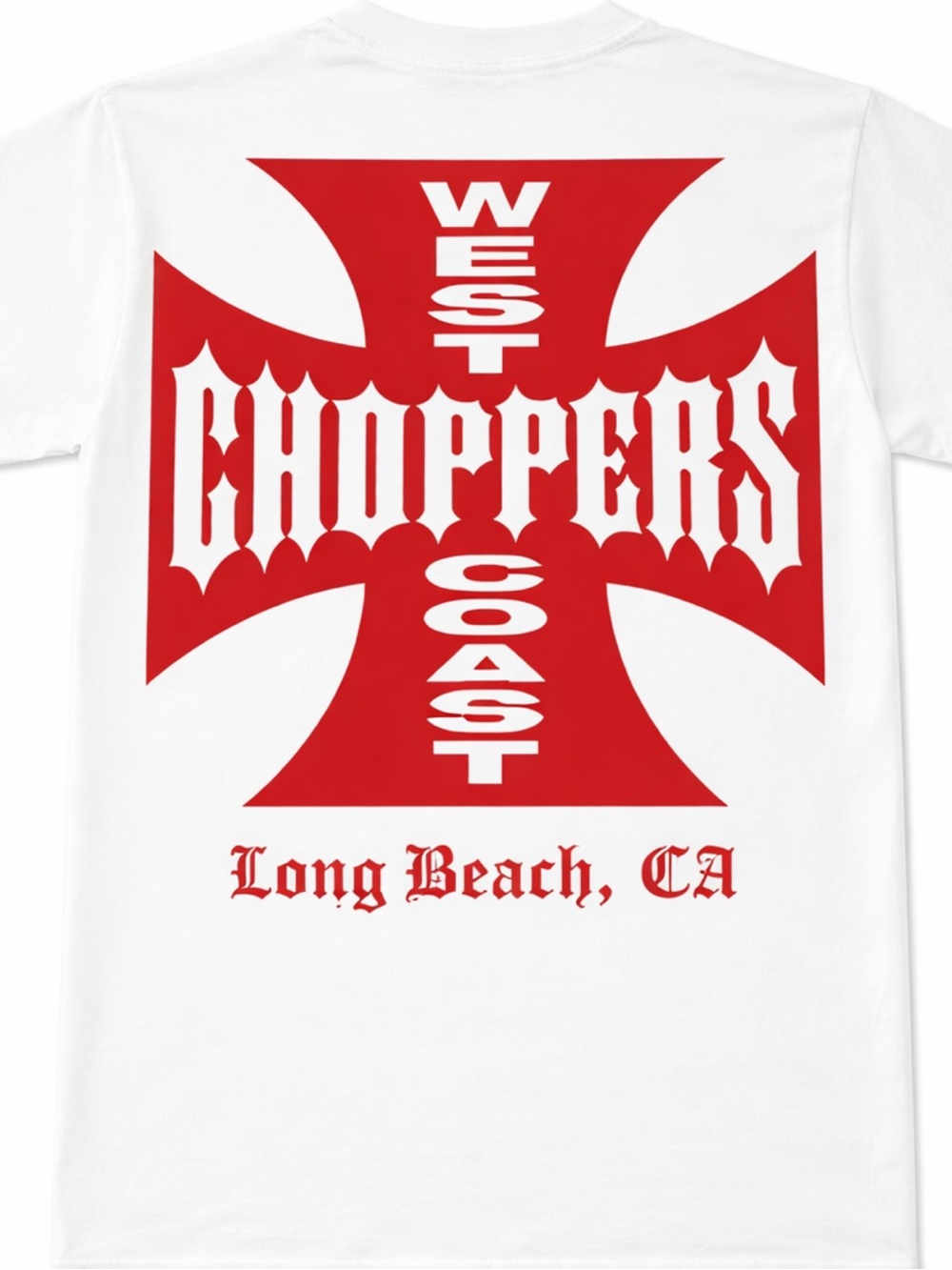 West Coast Choppers Short-Sleeve Graphic Tee - White/Red New Vintage Size L